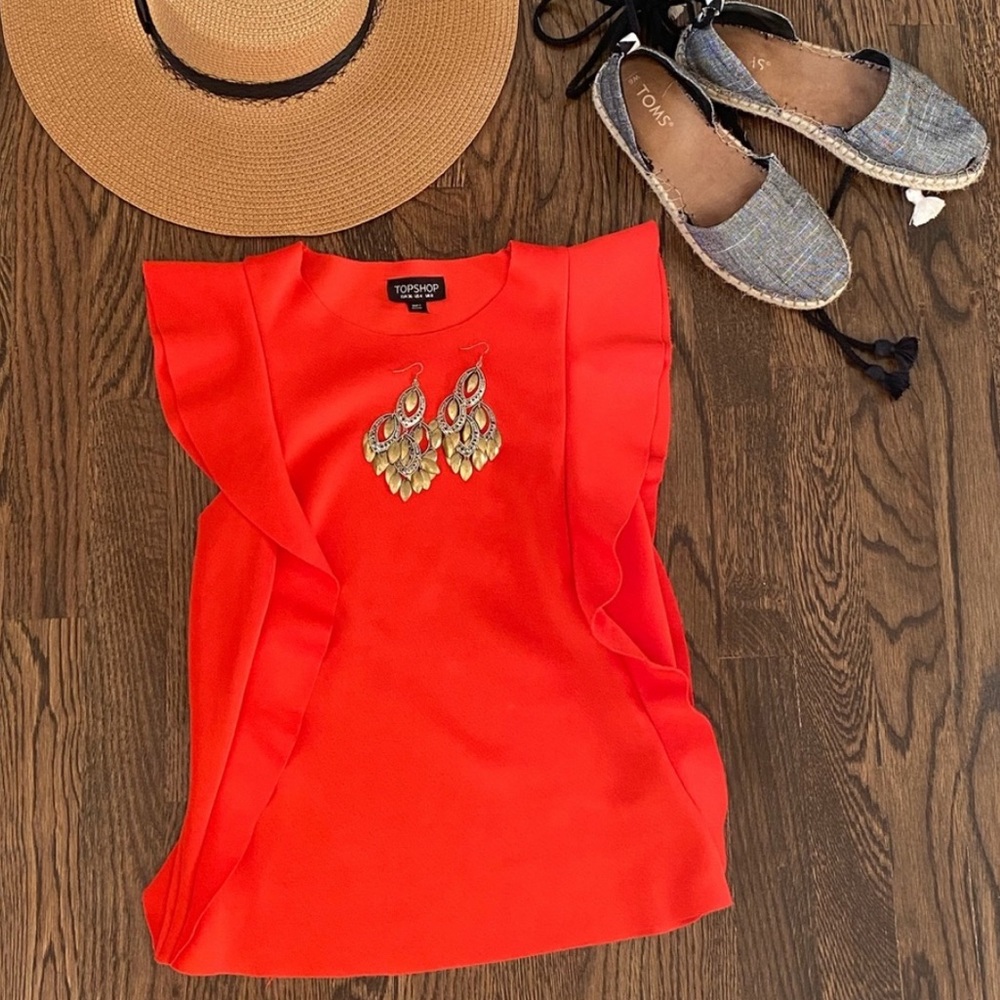 Topshop cap sleeve tee